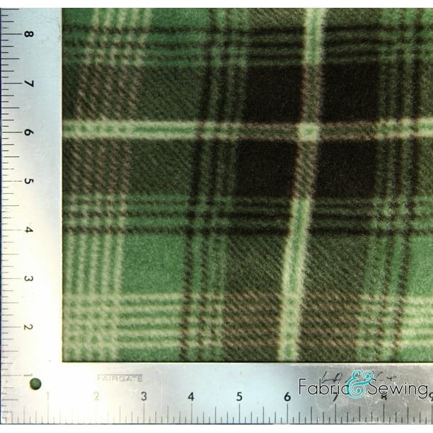 Plush Fabric Polyester 13 Oz 58-60 338813P/_CLASSIC PLAID Classic Plaid Anti-Pill Polar Fleece